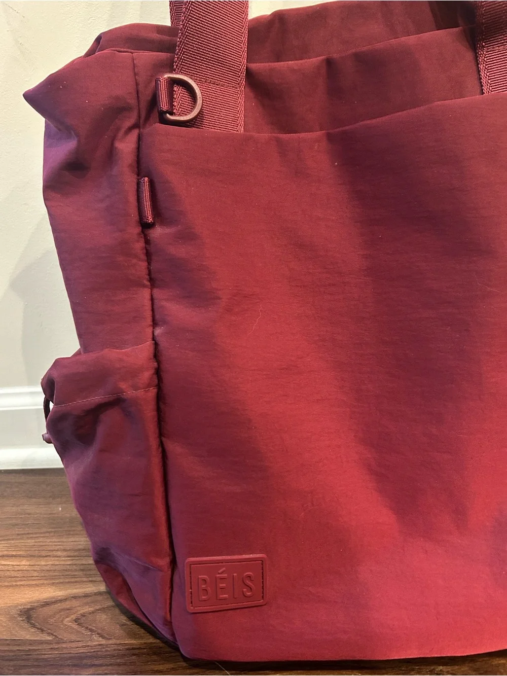 BEIS Sport Tote Burgundy - Picture 4 of 10